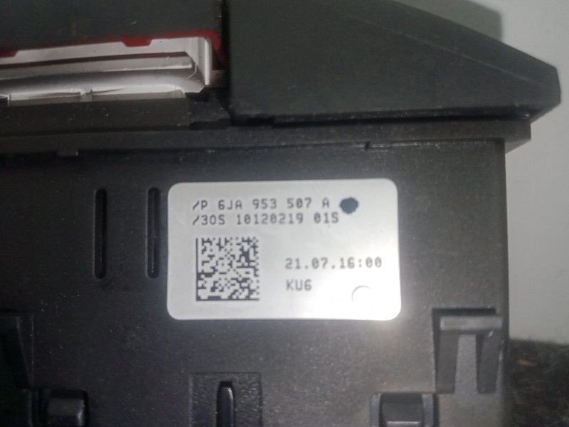 Recambio de warning para seat toledo iv (kg3) 1.6 tdi referencia OEM IAM 6JA953507A  