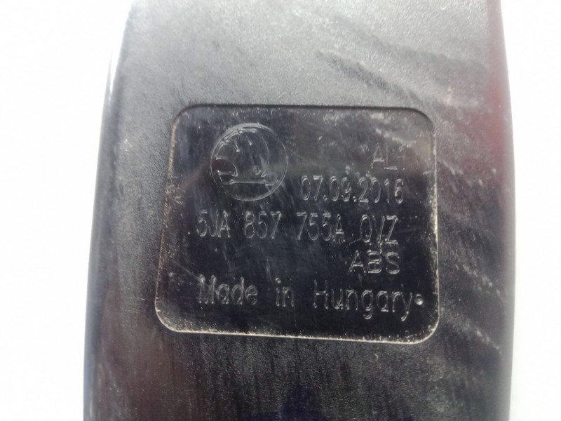 Recambio de enganche cinturon delantero izquierdo para seat toledo iv (kg3) 1.6 tdi referencia OEM IAM 5JA857755A  