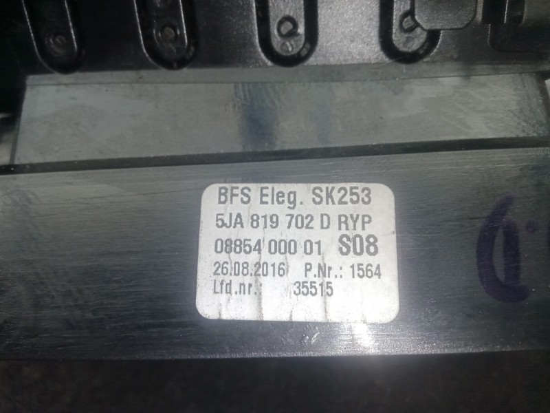 Recambio de aireador delantero derecho para seat toledo iv (kg3) 1.6 tdi referencia OEM IAM 5JA819702D  