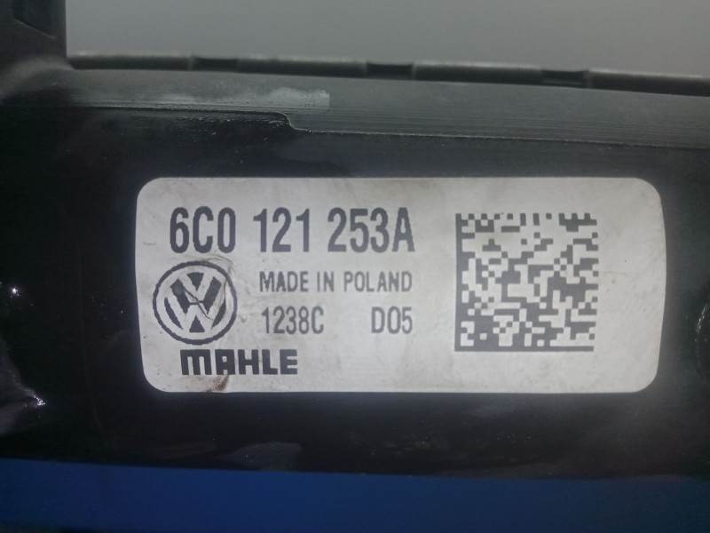 Recambio de radiador agua para seat toledo iv (kg3) 1.6 tdi referencia OEM IAM 6C0121253A  