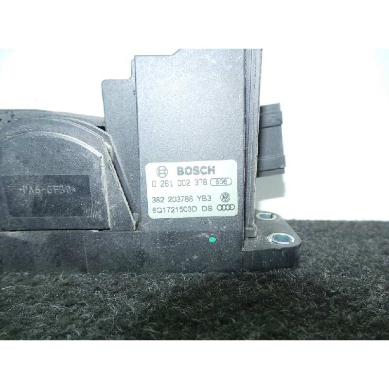 Recambio de potenciometro pedal para seat ibiza (6l1) 1.9 tdi referencia OEM IAM 0281002378-382203788YB3-6Q1721503DDS BOSCH 