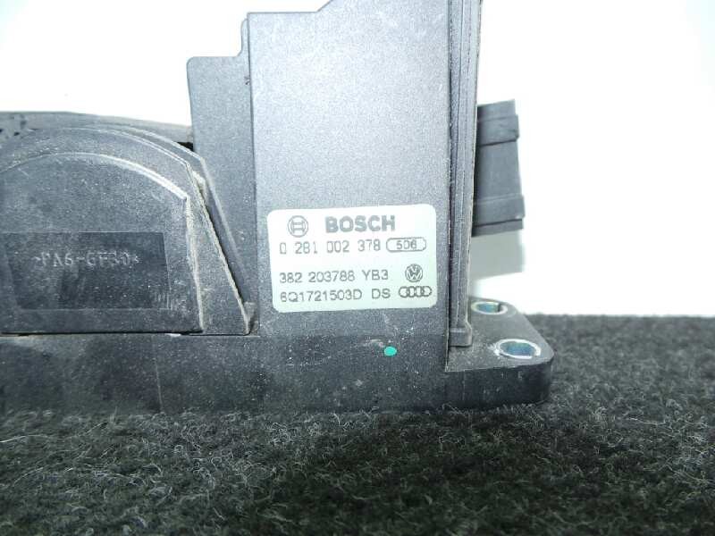 Recambio de potenciometro pedal para seat ibiza (6l1) 1.9 tdi referencia OEM IAM 0281002378-382203788YB3-6Q1721503DDS BOSCH 