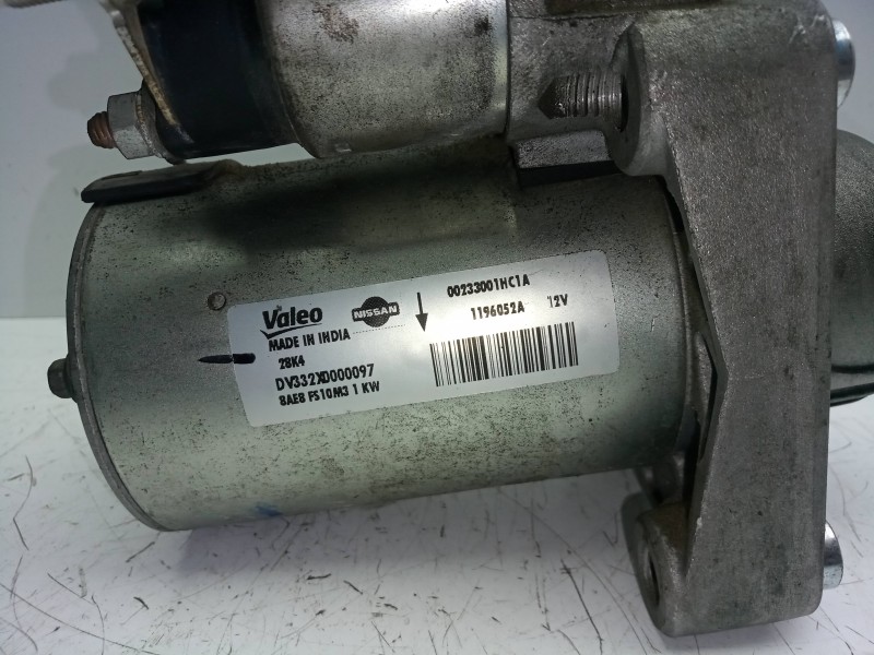 Recambio de motor arranque para nissan micra (k13) 1.2 cat referencia OEM IAM 00233001HC1A-1196052A-DV332XD000097  