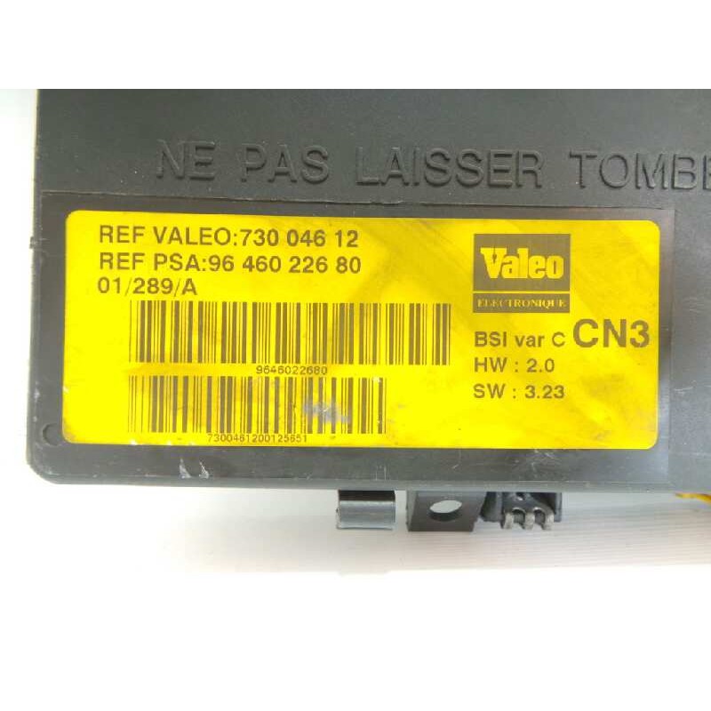 Recambio de centralita check control para citroën xsara berlina 1.9 diesel referencia OEM IAM 73004612-9646022680-BSICN3 BSI VAL