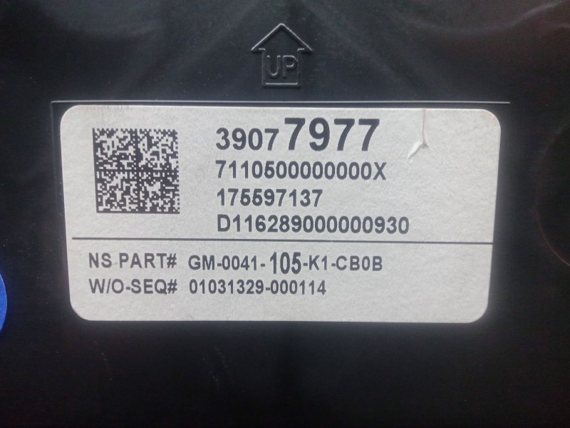 Recambio de cuadro instrumentos para opel astra k (b16) 1.4 turbo (68) referencia OEM IAM 39077977-175597137  