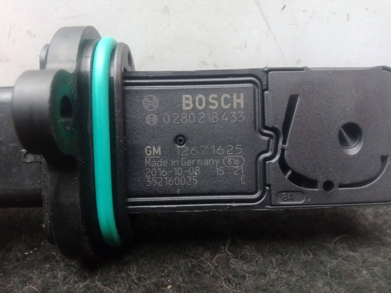 Recambio de caudalimetro para opel astra k (b16) 1.4 turbo (68) referencia OEM IAM 0280218433-12671625  