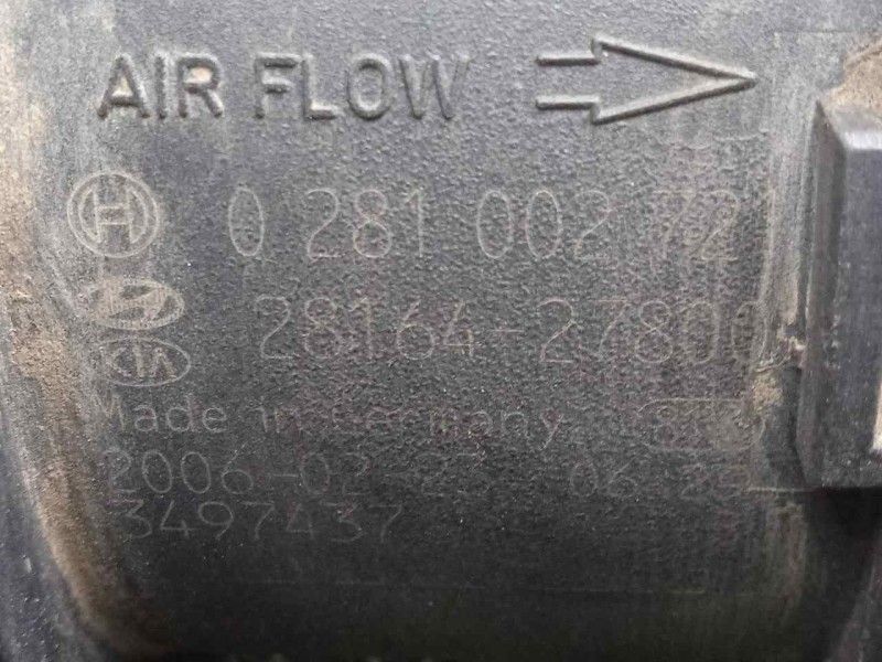 Recambio de caudalimetro para hyundai santa fe (bm) 2.2 crdi cat referencia OEM IAM 2816427800 5.PINES 