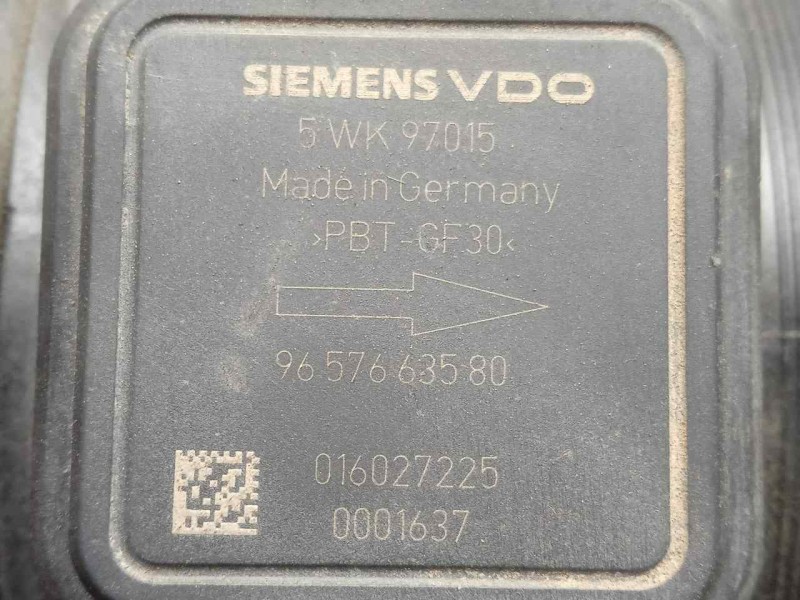 Recambio de caudalimetro para peugeot 407 2.2 hdi fap cat referencia OEM IAM 9657663580-5WK97015 4.PINES SIEMENS