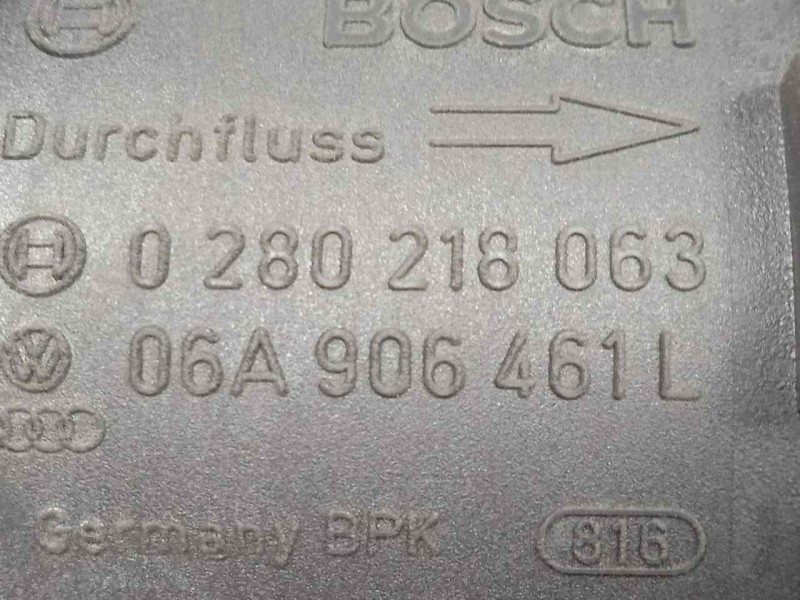 Recambio de caudalimetro para seat toledo (1m2) 1.8 20v turbo referencia OEM IAM 0280218063-06A9064611  