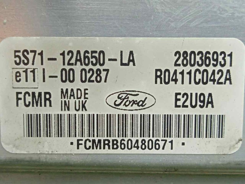 Recambio de centralita motor uce para ford mondeo berlina (ge) 2.0 16v di td cat referencia OEM IAM R0411C042A-5S7112A650LA-E2U9