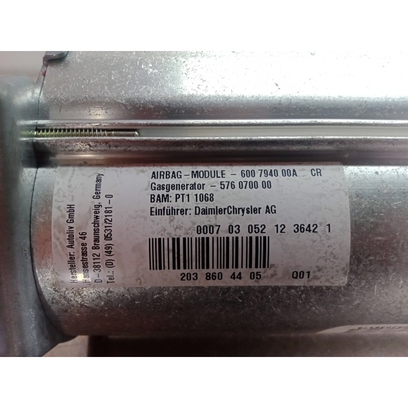 Recambio de airbag delantero derecho para mercedes-benz clase c (w203) berlina 2.2 cdi cat referencia OEM IAM 600794000A-5760700