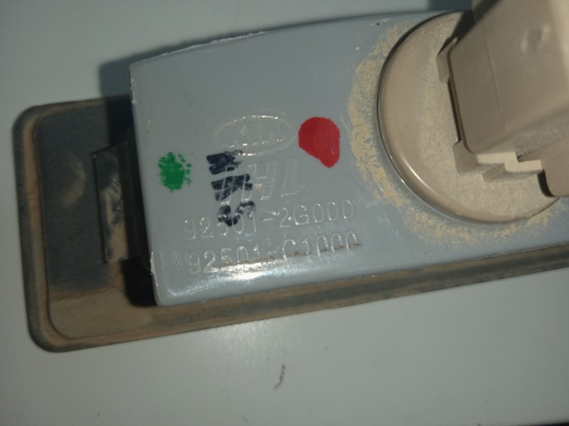 Recambio de piloto matricula para kia sportage 1.6 crdi cat referencia OEM IAM 925012G000-92501C1000  