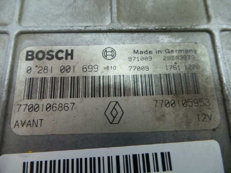 Recambio de centralita motor uce para renault megane i scenic (ja0) 1.9 dti diesel cat referencia OEM IAM 0281001699-28SA3373-97