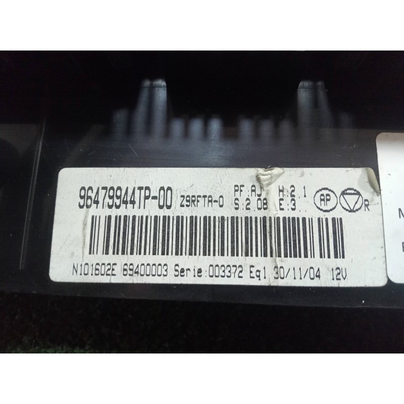 Recambio de mando climatizador para peugeot 607 (s1) referencia OEM IAM 96479944TP00-69400003  