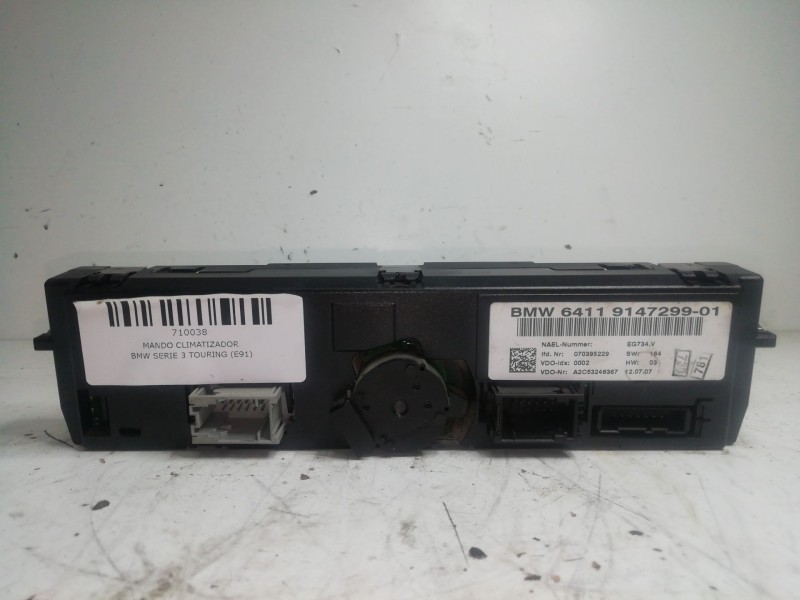 Recambio de mando climatizador para bmw serie 3 touring (e91) 2.0 16v diesel referencia OEM IAM 6411914729901  