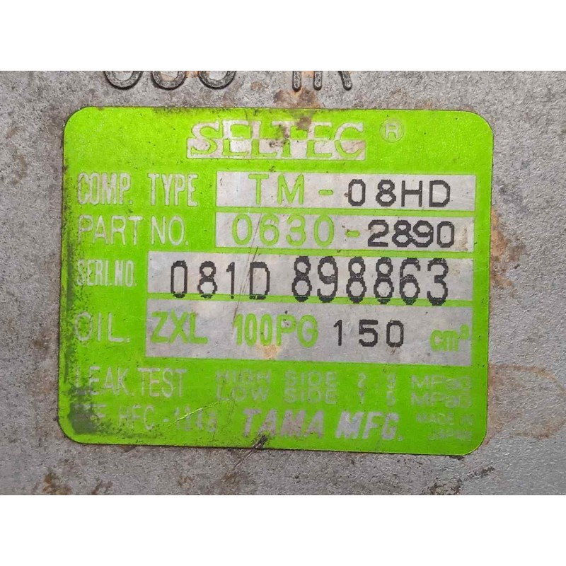 Recambio de compresor aire acondicionado para suzuki vitara se/sv (et) 1.9 turbodiesel referencia OEM IAM 06302890-081D898863 SE