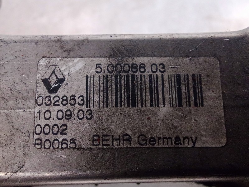 Recambio de enfriador gases egr para renault scenic ii 1.9 dci diesel referencia OEM IAM 8200360566A-72843006  