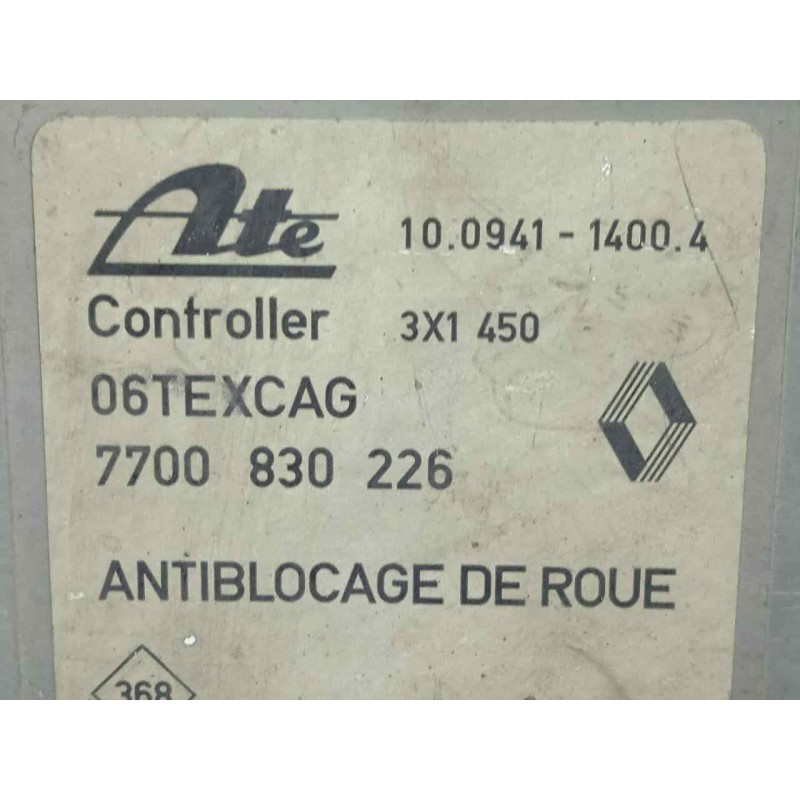 Recambio de centralita abs para renault twingo (co6) 1.2 referencia OEM IAM 10094114004-7700830226  