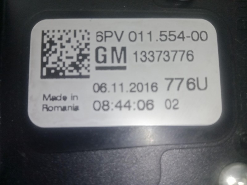 Recambio de potenciometro pedal para opel astra k (b16) 1.4 turbo (68) referencia OEM IAM 6PV01155400-13373776  