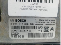 Recambio de centralita motor uce para peugeot partner caja/chasis (5_, g_) 1.6 hdi 75 referencia OEM IAM 0281012620-9659614980-9 2