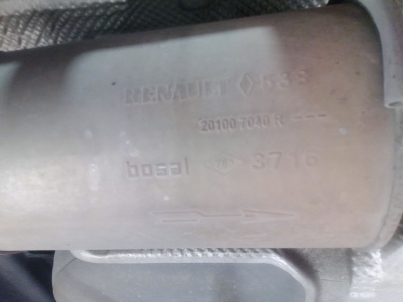 Recambio de tubo escape trasero para renault captur 0.9 tce 12v eco 2 s&s referencia OEM IAM   