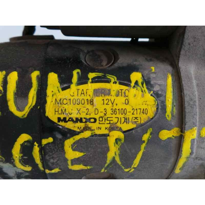Recambio de motor arranque para hyundai accent (x3) 1.3 cat referencia OEM IAM MC109018-3610021740 MANDO 