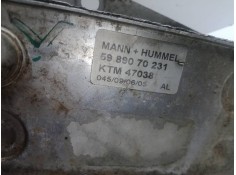 Recambio de enfriador aceite motor para opel zafira b 1.9 cdti cat (z 19 dtl) referencia OEM IAM 5989070231 MANN.HUMMEL  2