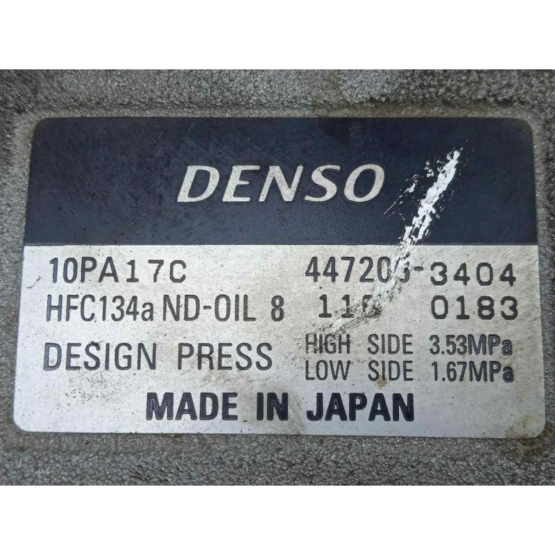 Recambio de compresor aire acondicionado para bmw serie 3 berlina (e36) 1.8 cat (m43) referencia OEM IAM 4472003404 DENSO - 4.CA