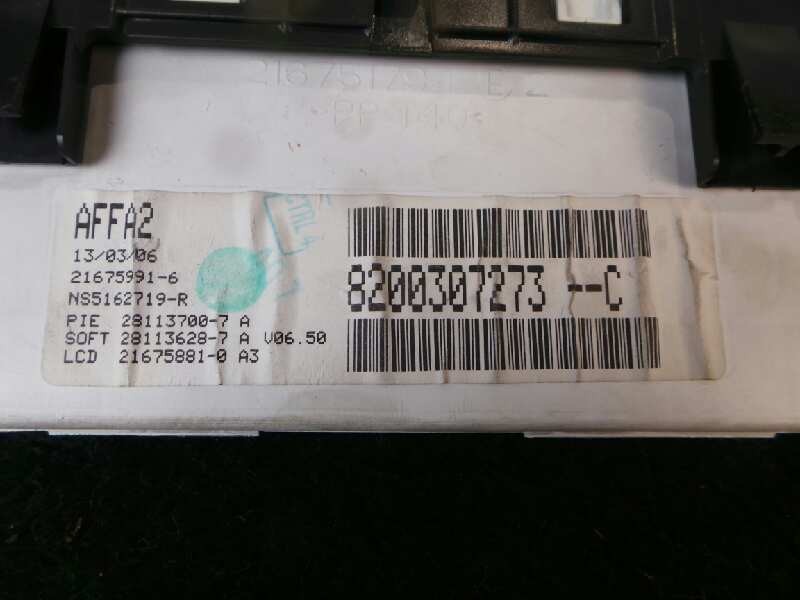 Recambio de pantalla multifuncion para renault clio iii 1.4 16v referencia OEM IAM 8200307273C  