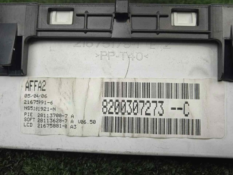 Recambio de pantalla multifuncion para renault clio iii 1.5 dci diesel referencia OEM IAM 8200307273  