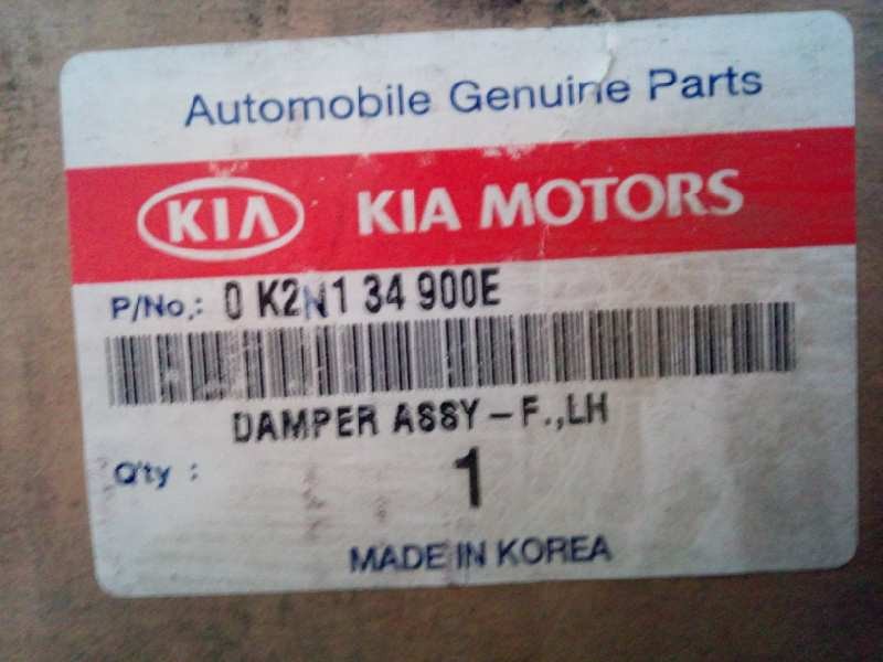 Recambio de amortiguador delantero izquierdo para kia shuma 1.5 cat referencia OEM IAM 0K2N134900E  