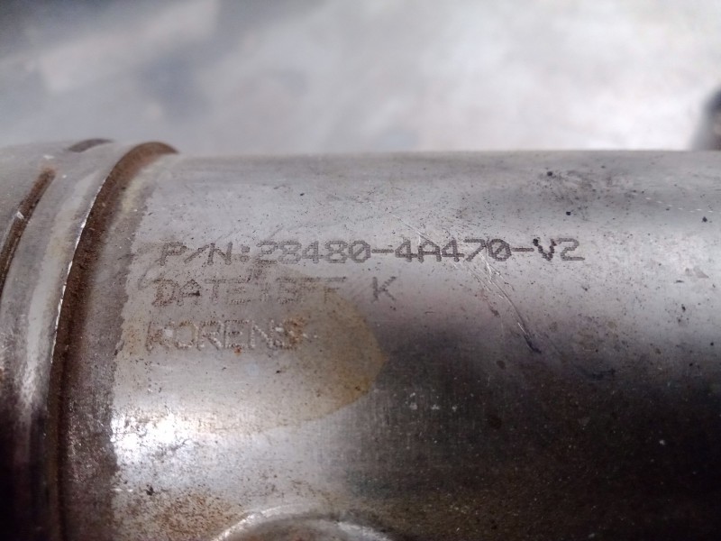 Recambio de enfriador gases egr para kia sorento 2.5 crdi referencia OEM IAM 284804A470V2  