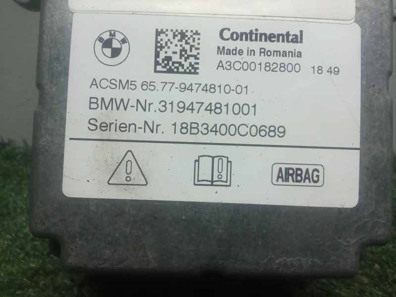 Recambio de centralita airbag para bmw 5 (g30, f90) 530 i referencia OEM IAM A3C00182800-65779474810  CONTINENTAL