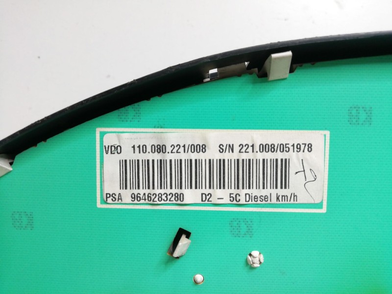Recambio de cuadro instrumentos para peugeot 407 2.0 16v hdi cat (rhr / dw10bted4) referencia OEM IAM 96946283280-110080221008  