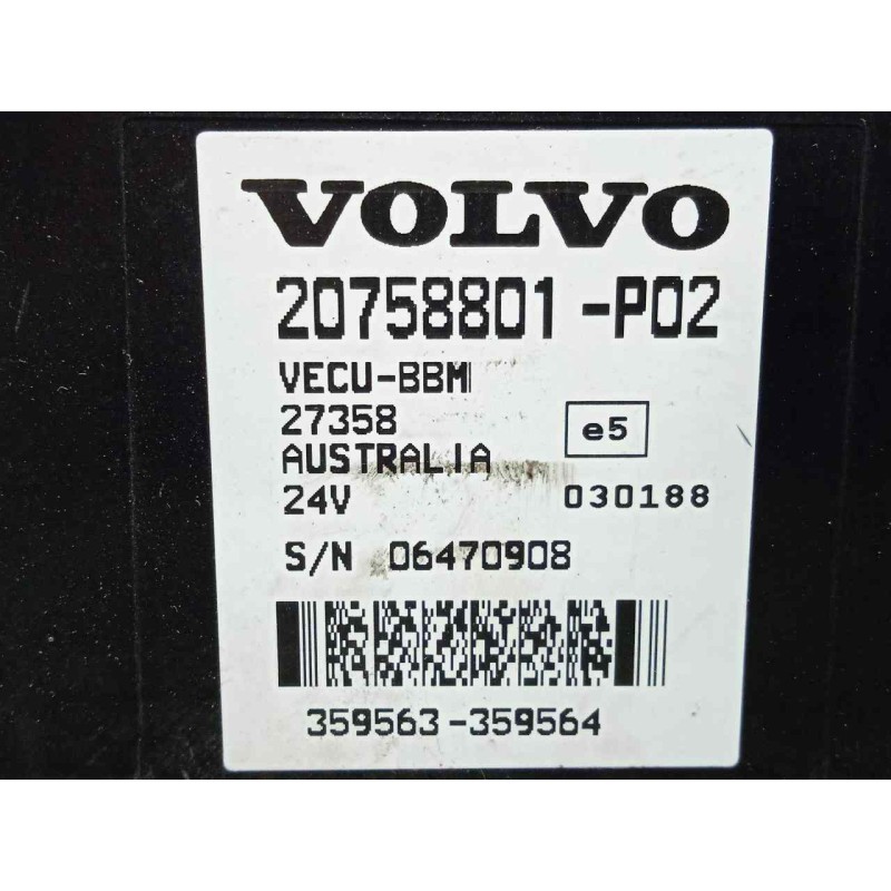 Recambio de modulo electronico para volvo fl xxx 7.2 diesel referencia OEM IAM 20758801-20758801P02  