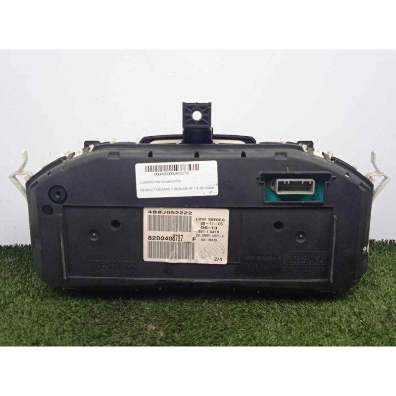 Recambio de cuadro instrumentos para renault megane ii berlina 5p 1.5 dci diesel referencia OEM IAM 8200408787F  