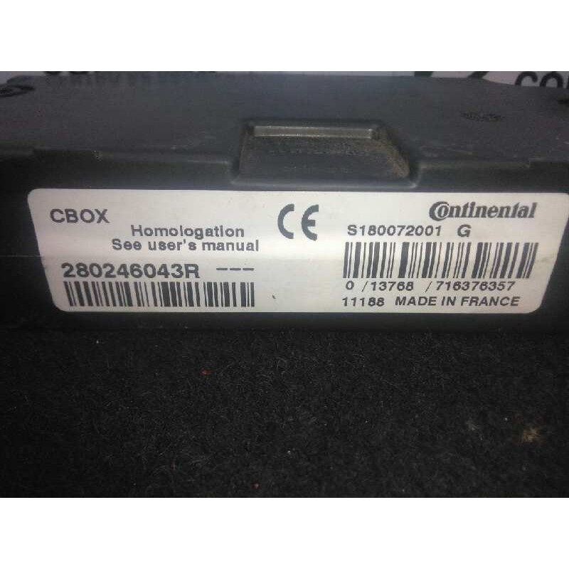 Recambio de centralita check control para renault laguna iii 2.0 dci diesel cat referencia OEM IAM S180072001G-280246043R-CBOX C