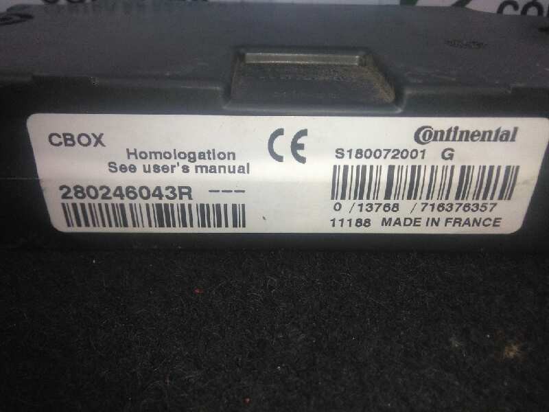 Recambio de centralita check control para renault laguna iii 2.0 dci diesel cat referencia OEM IAM S180072001G-280246043R-CBOX C