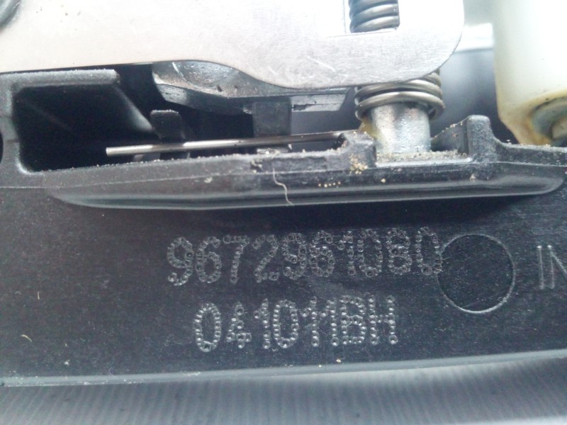 Recambio de maneta exterior trasera derecha para citroën c5 berlina 1.6 hdi fap referencia OEM IAM 9672961080  GRIS