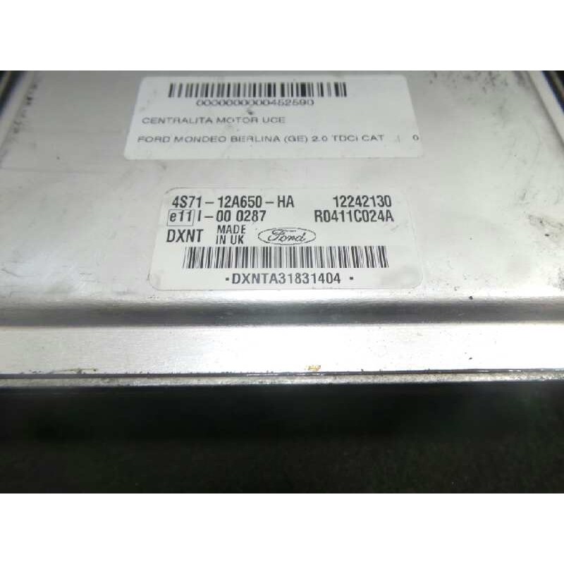 Recambio de centralita motor uce para ford mondeo berlina (ge) 2.0 tdci cat referencia OEM IAM 4S7112A650HA-R0411C024A DELPHI 