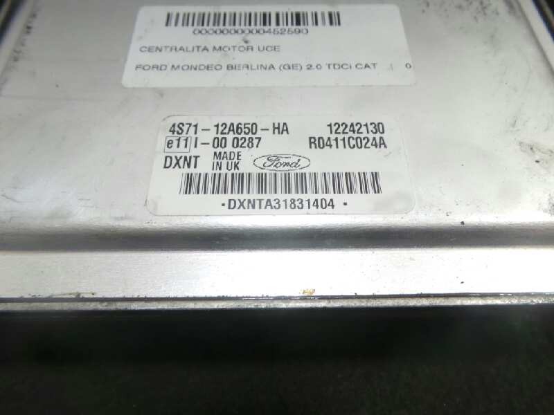 Recambio de centralita motor uce para ford mondeo berlina (ge) 2.0 tdci cat referencia OEM IAM 4S7112A650HA-R0411C024A DELPHI 