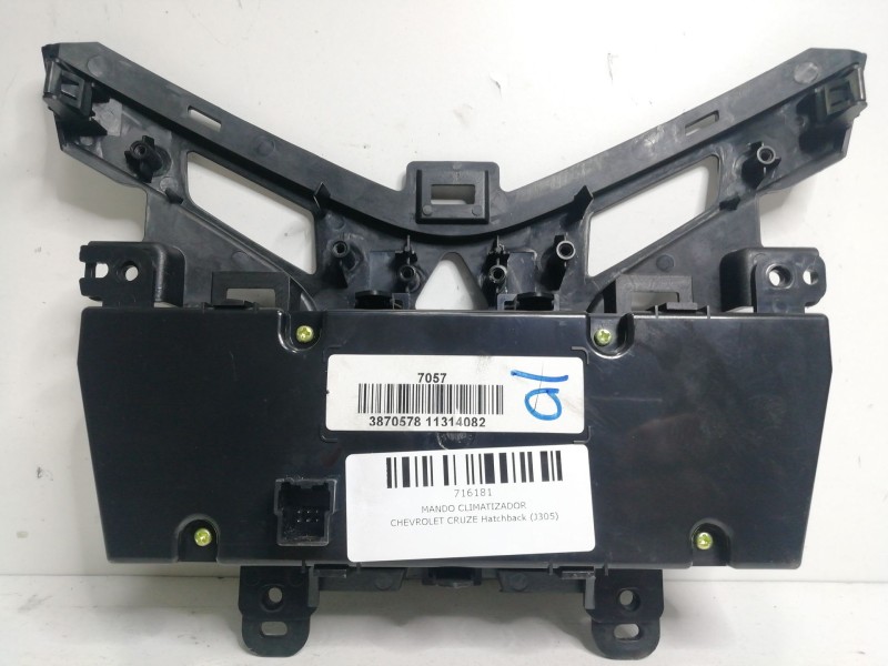 Recambio de mando climatizador para chevrolet cruze hatchback (j305) 2.0 cdi referencia OEM IAM 387057811314082-7057  