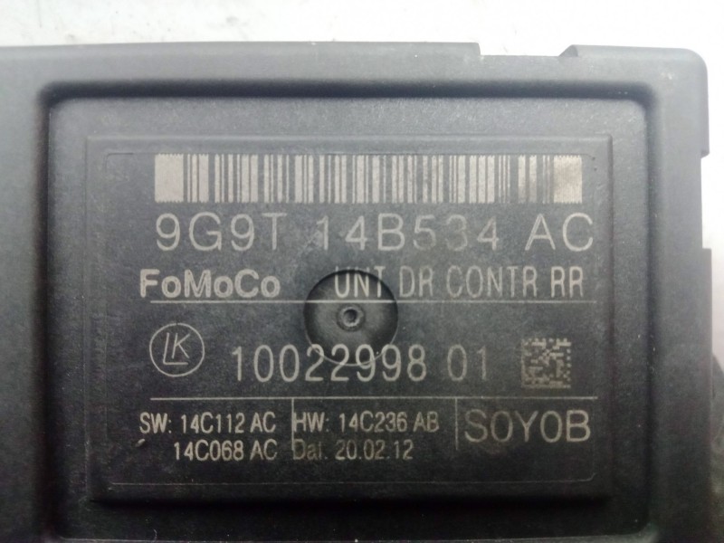 Recambio de modulo electronico para ford mondeo iv (ba7) 1.6 tdci referencia OEM IAM 9G9T14B534AC-1002299801  