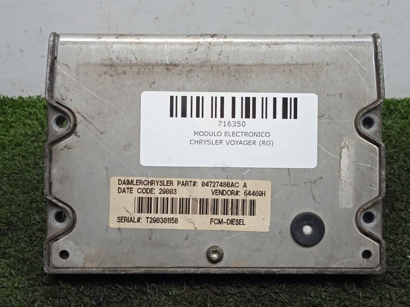 Recambio de modulo electronico para chrysler voyager (rg) 2.5 crd cat referencia OEM IAM 04727480AC  