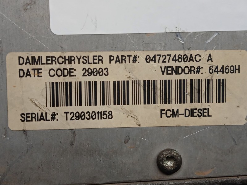 Recambio de modulo electronico para chrysler voyager (rg) 2.5 crd cat referencia OEM IAM 04727480AC  