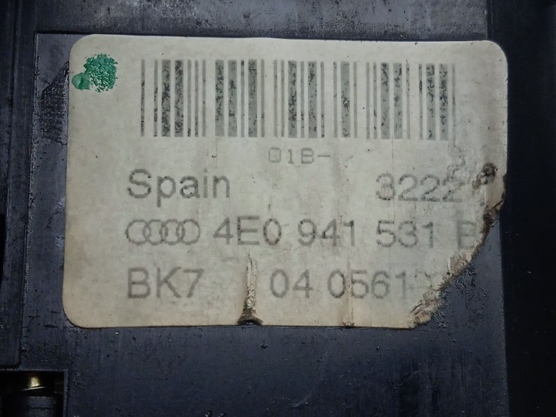 Recambio de interruptor luces para audi a8 d3 (4e2, 4e8) 3.7 quattro referencia OEM IAM 4E0941531B  
