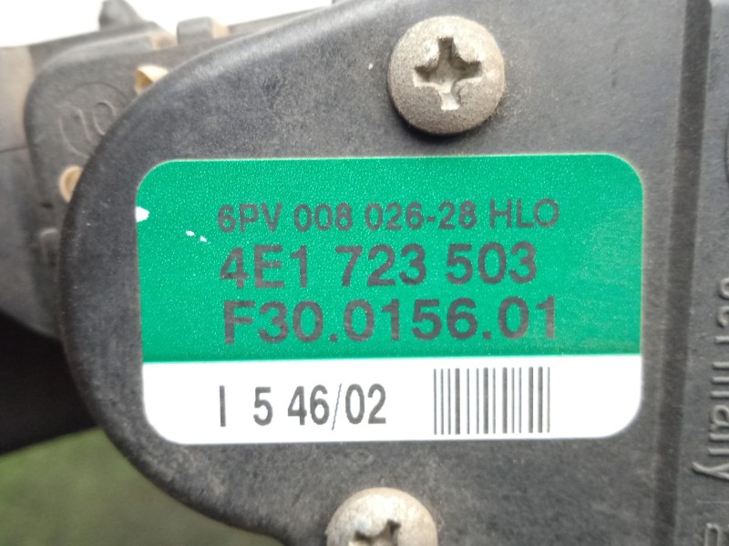 Recambio de potenciometro pedal para audi a8 d3 (4e2, 4e8) 3.7 quattro referencia OEM IAM 4E1723503-F30015601  