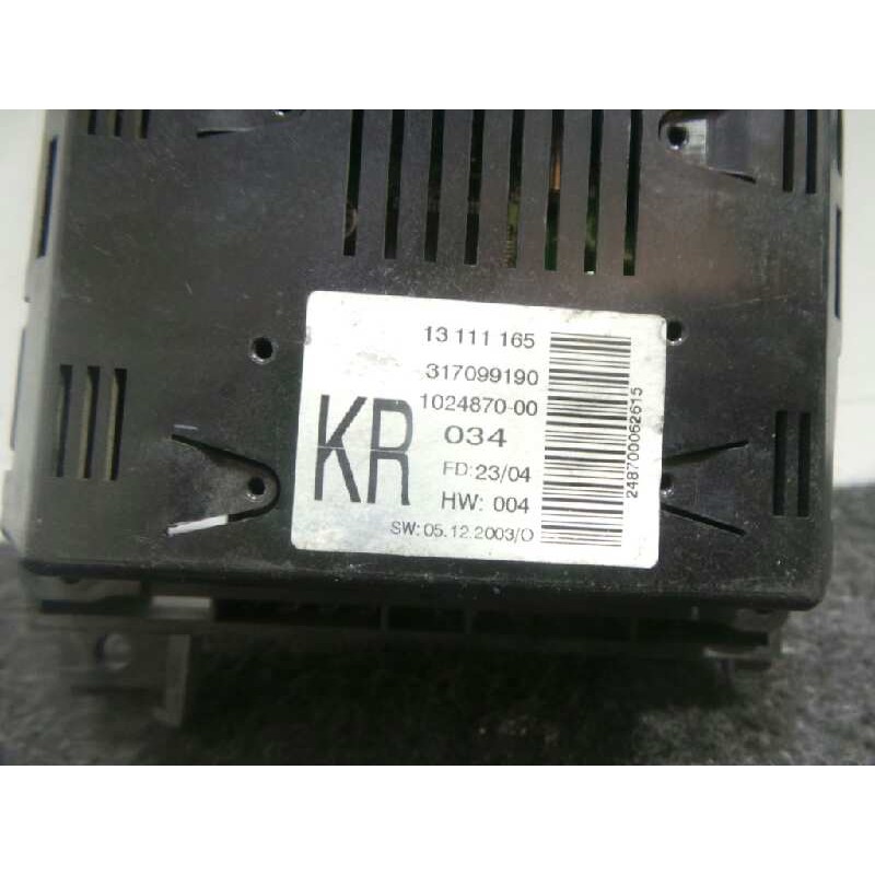 Recambio de pantalla multifuncion para opel astra h berlina 1.7 16v cdti cat (z 17 dtl / lrb) referencia OEM IAM 13111165-317099