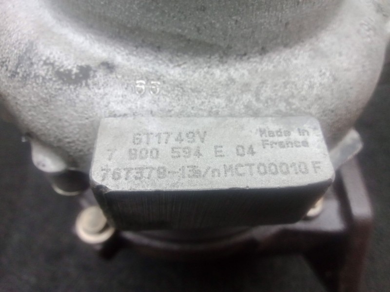 Recambio de turbocompresor para bmw 1 (e81) 116 d referencia OEM IAM GT1749V-7800594E04-6NW009660 TOC: 911956 GARRETT