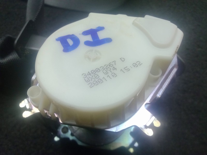 Recambio de cinturon seguridad delantero izquierdo para bmw 1 (e81) 116 d referencia OEM IAM 34003267D-S19138243  